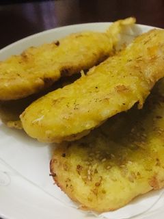 Hình của món Chuối chiên vàng giòn.