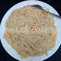 A picture of My easy spaghetti jollop.