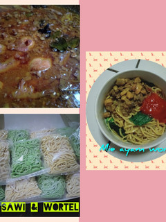 Foto resep Mie ayam wortel