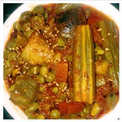 A picture of Bhogichi bhaji.(Authentic Maharashtrian dish).
