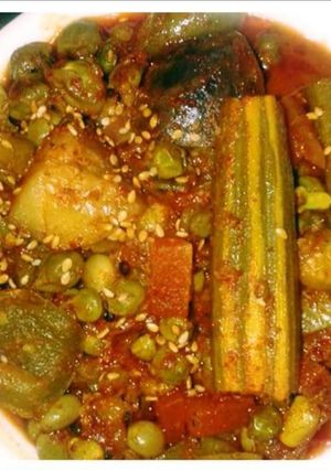 A picture of Bhogichi bhaji.(Authentic Maharashtrian dish).