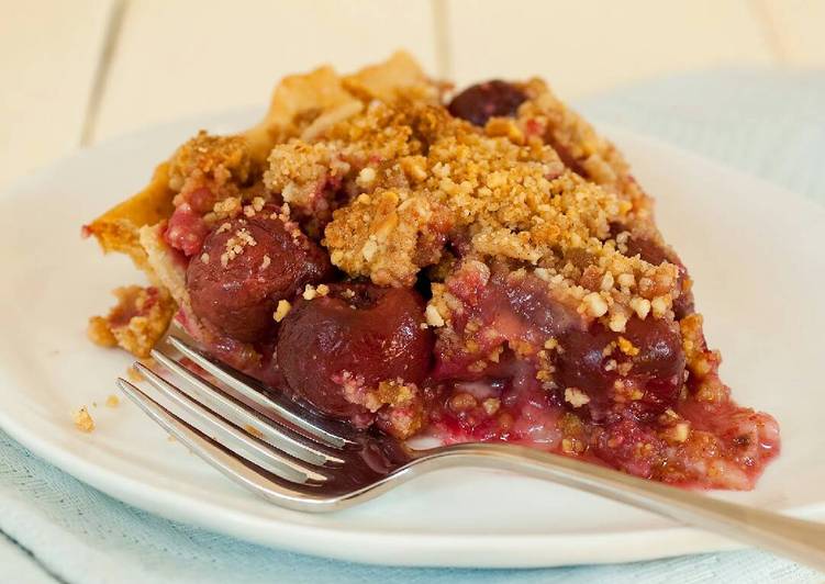 Recipe of Speedy Papa&#39;s Cherry and Mango Crumble