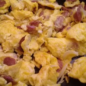 Huevos con salchichas, desayuno sencillo?