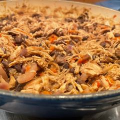 Cowboy Pulled Chicken and Black Bean Hotpot A picture of Cowboy Pulled Chicken and Black Bean Hotpot.