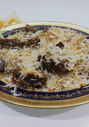A picture of Mutton chops pulao.