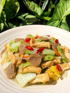 Foto resep Tumis Tahu Baso Sawi Putih