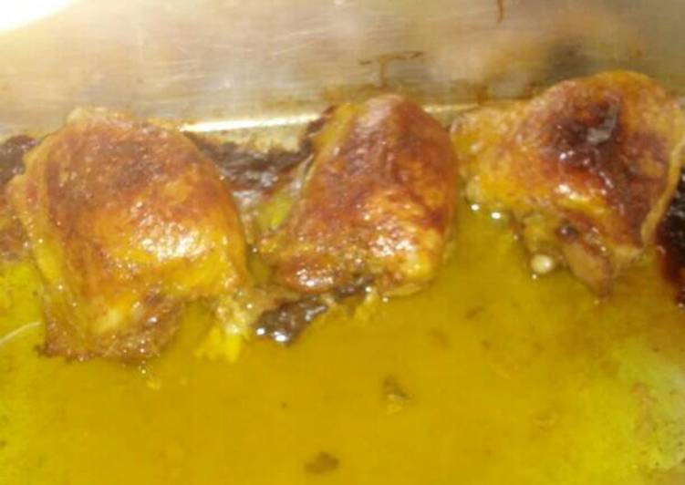 Easiest Way to Prepare Quick Easy and Delicious Baked Honey Mustard Chicken Thighs