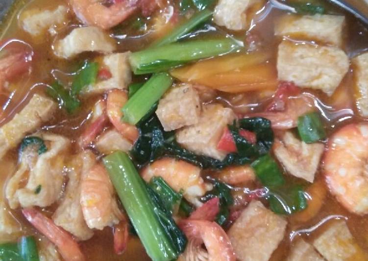Udang tahu sawi ijo suka2