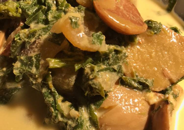 Proses mengolah Gulai Jengkol+kulit sapi+daun pucuk ubi Anti Gagal