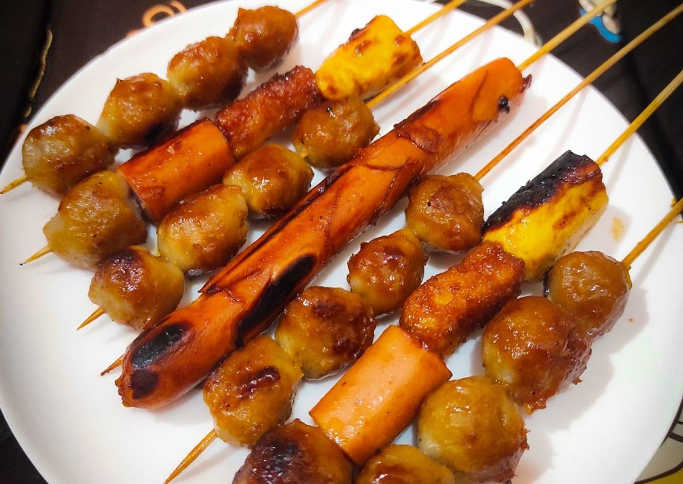 328. Sate Sosis Bakso Bakar (BBQ Ekonomis)