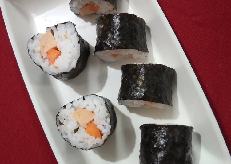 Bagaimana Menyiapkan 241) Sushi Roll Homemade, Enak Banget