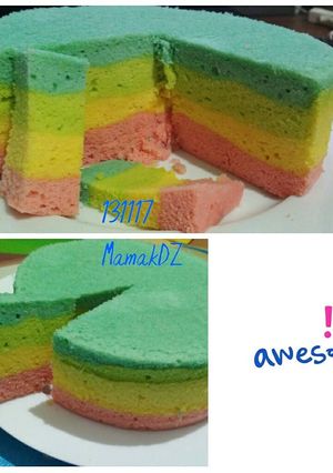 Foto resep Bolu Kukus Rainbow