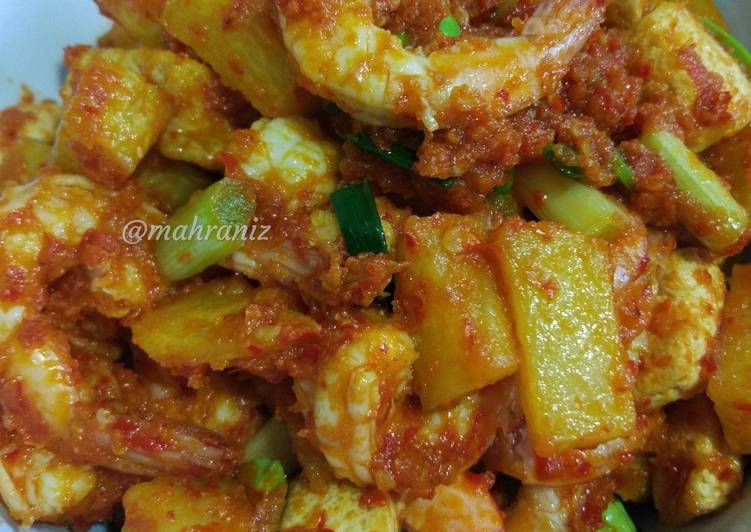 Resep Sambalado udang pete Anti Gagal