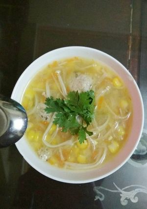 Hình của món Súp mọc chay.