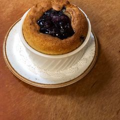 A picture of Blueberry Cobbler.