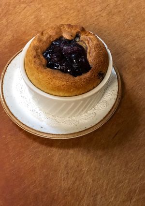 A picture of Blueberry Cobbler.