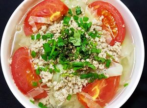 Hình của món Canh Bắp Cải Nấu Thịt.