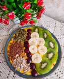 Mango Oats Smoothie Bowl