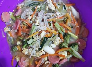 Foto resep Capcay zucchini enoki