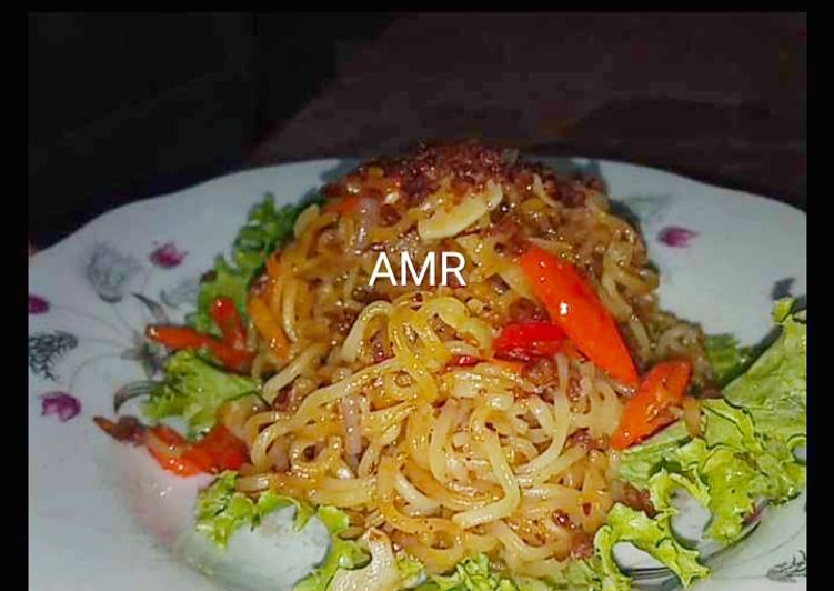 Resep Mi Kuah Goreng Sedaap Ayam Bawang (Anak kos banget) Anti Gagal