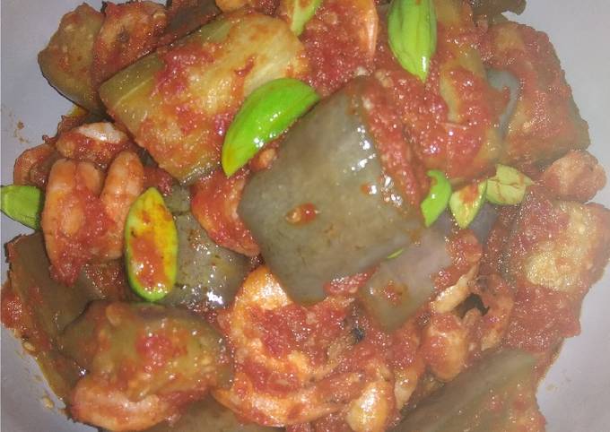 Udang Terong Balado