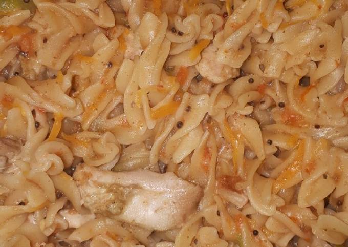 One -Pot Pasta fusilli with chicken #kids recipe contest #