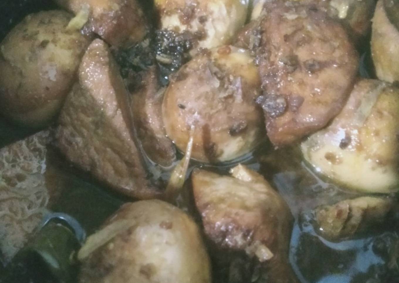 Semur Telor & Tahu Sederhana