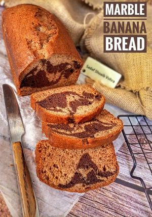 A picture of Marble banana bread (2).