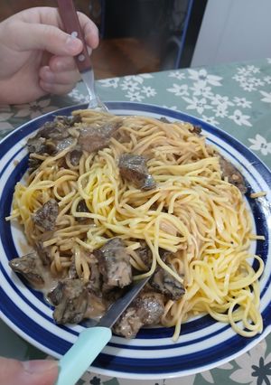 Una foto de Salsa de hongos de Pino