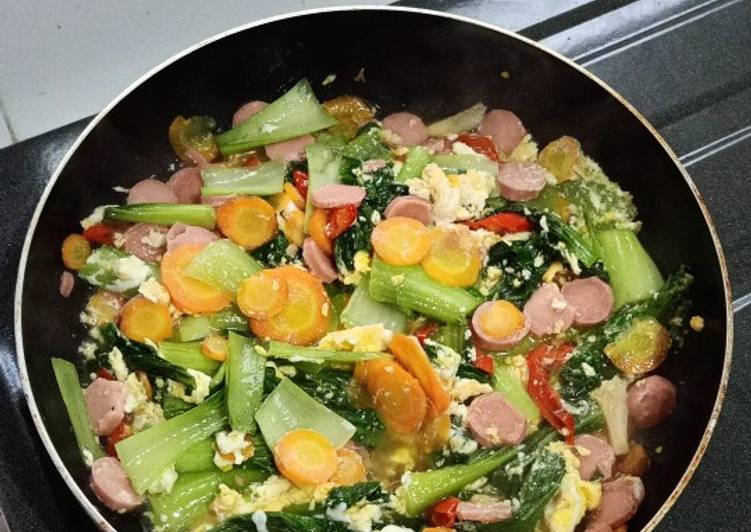 Rahasia Membuat Tumis Pakcoy Wortel Sosis Yang Enak