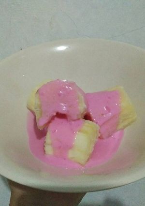 Foto resep Singkong Saos Strawberry
