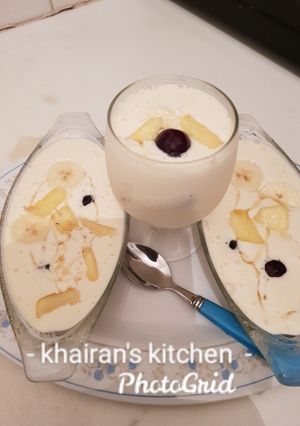 A picture of Creamy pineapple and banana.