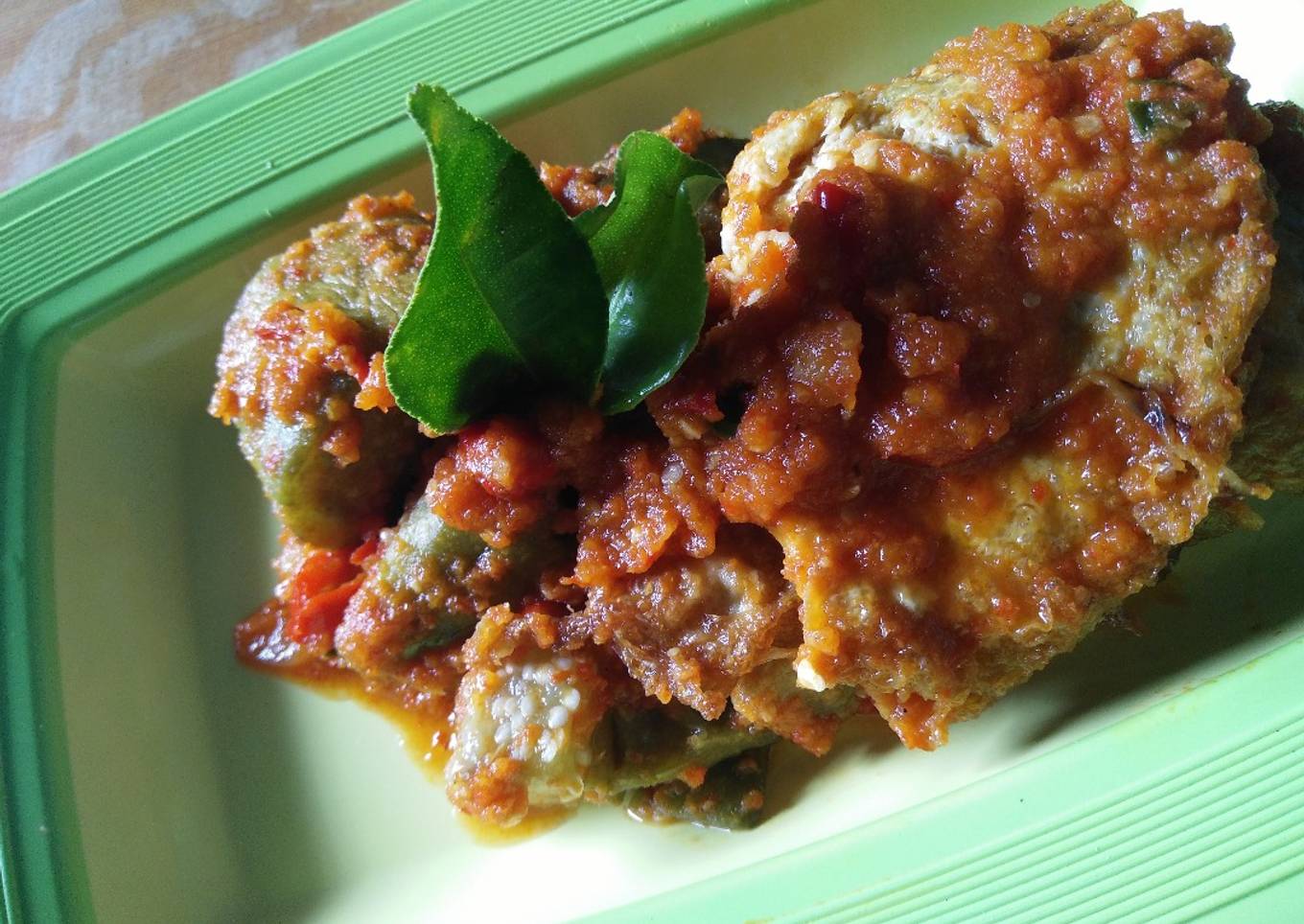 Terong telur dadar balado jeruk