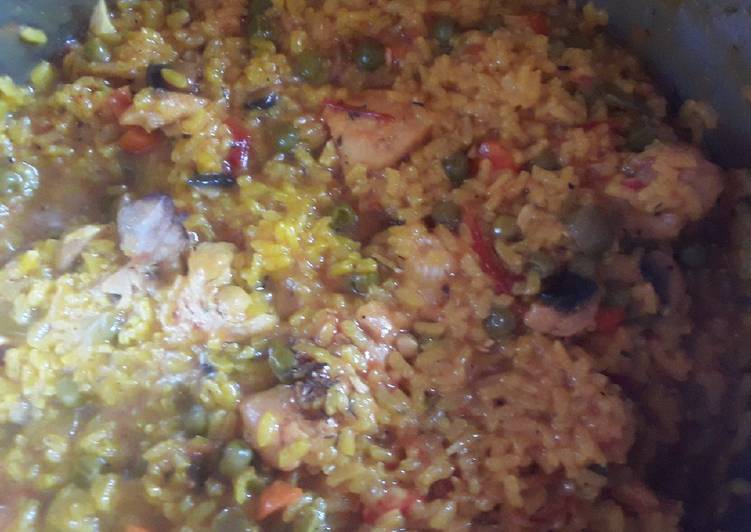 Arroz con pollo a mi manera