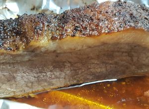 Una foto de Brisket estilo Texas al horno