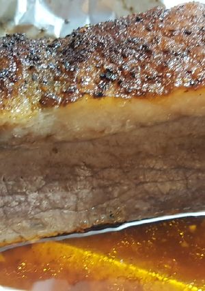 Una foto de Brisket estilo Texas al horno