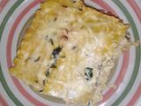 Lasaña de pollo espinaca a la crema 👩‍🍳🧀🍷