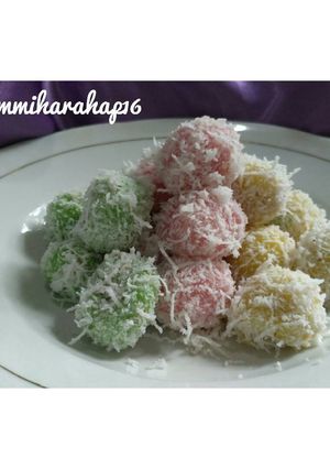 Foto resep Klepon pelangi