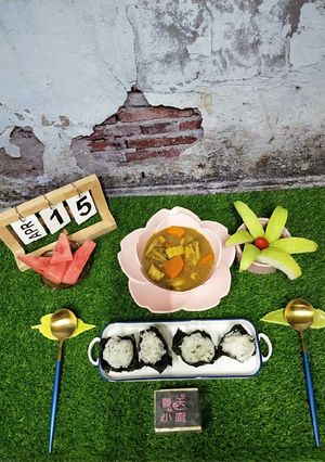 咖哩飯糰電鍋咖哩版 的食譜成品照片