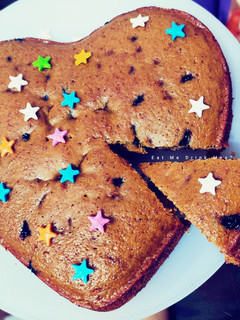 A picture of Beetroot Choco Cake (in Kadhai).