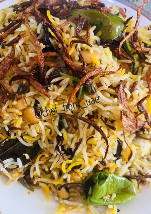 A picture of Qeema lobiya pulao.