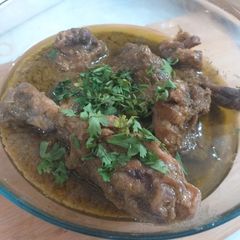 A picture of Hara masala chicken.