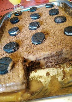 Una foto de Chocotorta con Oreo y chips de chocolate