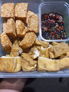 Foto resep Tahu & tempe goreng sambal kecap