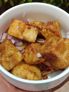 A picture of Yam masala.
