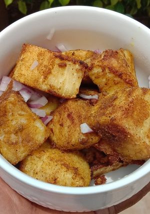 A picture of Yam masala.