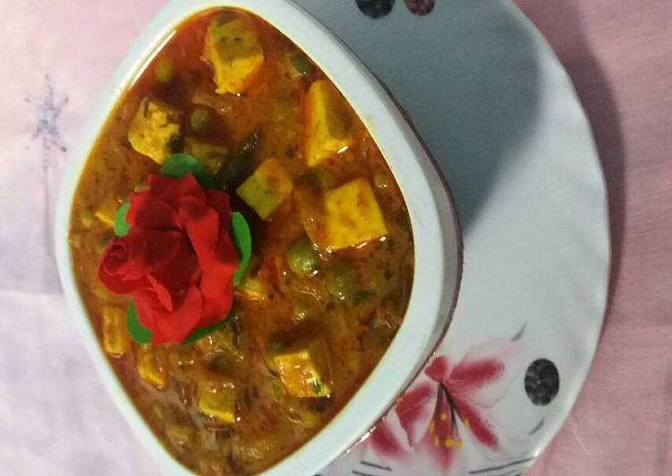 Recipe of Tasty Matar paneer
