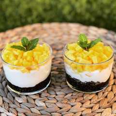 Una foto de Vasito de chía, yogurt y mango 🥭
