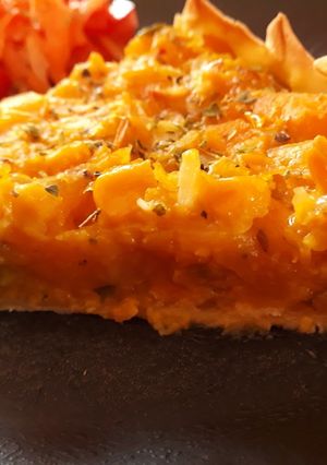 Una foto de Tarta de choclo y calabaza