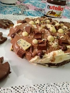Una foto de Torta Brownie con Crema Nutella